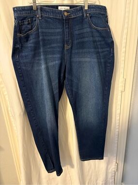 Lane Bryant Deep Blue Slim Straight Jeans